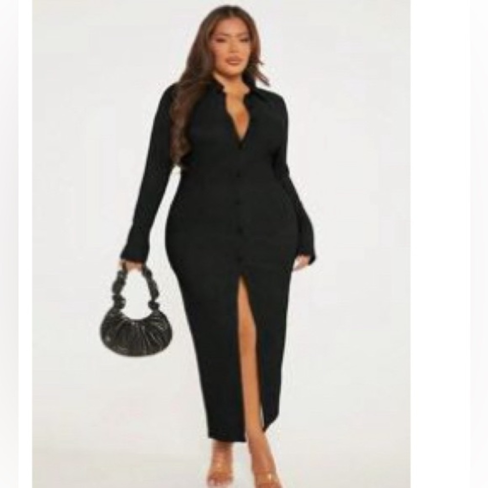 Shein Maxi Button Down Dress